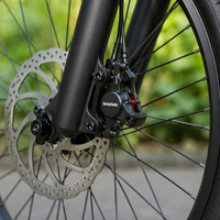 Frein à disque mécanique SHUNAN à commande par câble, avant/arrière, noir, rotor 140/160/180 mm, réglable, pour VTT et vélo de ville
