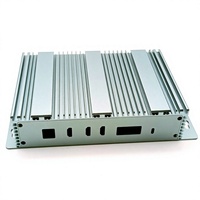 Carcasa de aleación de aluminio para chasis industrial para terminal de computación en el borde, 200x150x60 mm