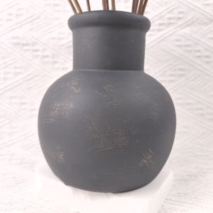 مزهرية طاولة ريفية بسيطة من الفخار الأسود من ديكورويل للزهور المجففة وديكور المنزل الريفي - Product Image 4