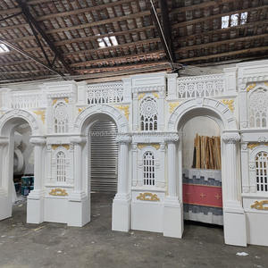 Château <span class=keywords><strong>de</strong></span> mariage blanc grand support <span class=keywords><strong>de</strong></span> toile <span class=keywords><strong>de</strong></span> fond pour décoration <span class=keywords><strong>de</strong></span> mariage en vente - Product Image 3