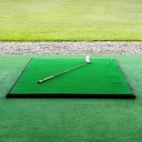 Tapis de golf d'extérieur pour entraînement de swing et de chipping, 1500x1500mm EVA/Nylon