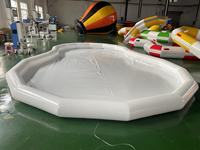 QIQU - Centre de jeux aquatiques portable carré pour enfants et adultes, grande piscine gonflable d'extérieur