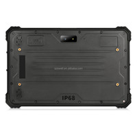 Tableta Robusta con Escáner de Códigos de Barras 1D y 2D, Lector de Pasaportes y Códigos MRZ, Android 13, Resistente al Agua, para Recopilación de Datos
