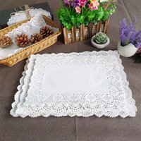 Napperons en papier doré jetables, napperons en dentelle pour la décoration de gâteaux, de plats, de mariages et de tables de fête