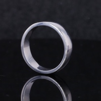 Bague de mariage classique en or blanc 14 carats Starsgem Jewelry, bague de fiançailles, bague signet pour homme, design simple, bague en or pour homme