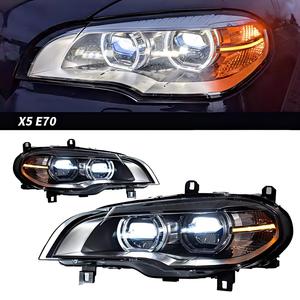 Kit de modernisation de phares <span class=keywords><strong>LED</strong></span> pour BMW X5 E70 2007-2013, avec feux de jour <span class=keywords><strong>LED</strong></span> Angel Eyes, Plug & Play - Product Image 1