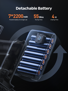 <span class=keywords><strong>Buture</strong></span> JR700 bleu 500W 1.5L capacité tapis de poche bâton sans fil aspirateur sans fil 38Kpa sans fil maison pour tapis - Product Image 4