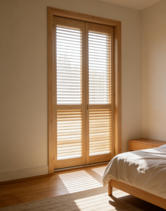 Puerta Corredera de Madera Maciza Estilo Rústico, Resistente al Viento, con 1 Año de Garantía, Decoración Interior para Baño, Rústico Tradicional - Product Image 3