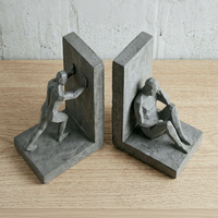 Entretoises de livres en résine personnalisées en gros, figurines abstraites modernes, décoratives et robustes pour étagères et bureaux