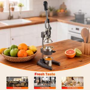 मैनुअल कास्ट आयरन स्टेनलेस स्टील वाणिज्यिक साइट्रस जूसर पेशेवर नींबू/नारंगी/अंगूर का निचोड़ पोर्टेबल आसान साफ - Product Image 6