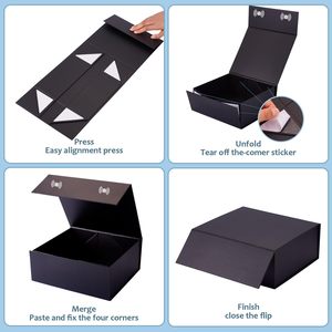 Cajas de Regalo Rosadas Brillantes de Lujo, Biodegradables, con Cierre Magnético para un Empaque Elegante - Product Image 6