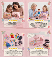 Nouvelle machine à coudre plate motorisée rose mini en plastique haute vitesse pour débutants, vêtements pour enfants, aiguille simple, mignonne et portable pour loisirs créatifs