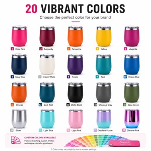En Stock: Vaso Térmico para Vino sin Tallo de 12oz, Doble Pared, Acero Inoxidable, Forma de Huevo, con Tapa Deslizante, Ideal para Regalo Navideño - Product Image 6