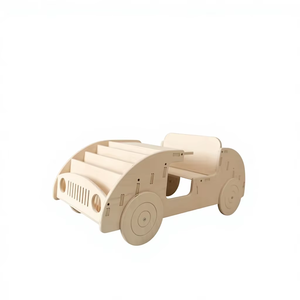 Étagère à livres pour enfants en bois massif pour le salon - Rangement et présentoir multi-niveaux Style moderne Écologique - Product Image 1