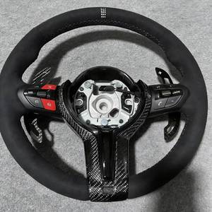 Volante Deportivo M de Fibra de Carbono y Gamuza para <span class=keywords><strong>BMW</strong></span> 328i F30 F36 F33 F10 F15 F36 F20 F06 M340i Z4 2016 <span class=keywords><strong>320i</strong></span> F80 X5 X7 - Product Image 4