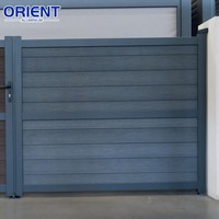 Gerbang Ayun Aluminium Desain Privasi Pintu Gerbang Aluminium Sistem Tahan Air Profil Aluminium Kit Gerbang Aluminium untuk Dijual