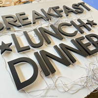 Enseigne commerciale personnalisée, lettres en relief 3D, enseigne rétroéclairée, signalétique extérieure pour magasins, logo mural, acier inoxydable, entreprises, hôpitaux
