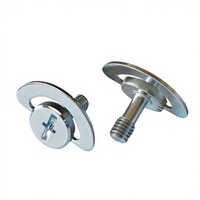 Vis à tête hexagonale JSCREW 1/4 D Ring M5 pour plaque de dégagement rapide de trépied d'appareil photo - Acier inoxydable - Norme ISO - Emballage OEM