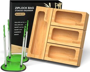 Ziplock Bag Storage Organizer Ziplock bag organizer for Drawer Kitchen