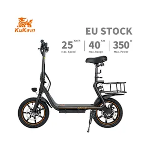 Hot Sale New Model Kukirin C1 10ah Folding Electric Scooter 48v / 350w Moped Commuting Electric Scooter