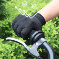 Gants fins en coton noir, thermosoudés par ultrasons, multi-usages pour la sécurité des salons automobiles et l'hydratation des mains en SPA de nuit, faible MOQ