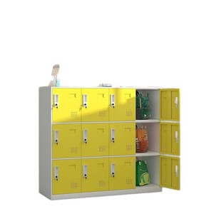 Colorful Metal <b>Storage</b> <b>Lockers</b> Rectangle Standing Type Childrens 2nd Floor Push Pull Document Cabinet Classroom Backpack <b>Locker</b> - Product Image 3