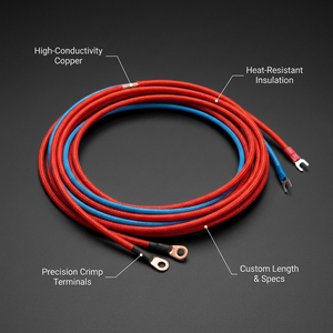 Faisceau de câbles haute température flexible résistant à la chaleur, câble de connexion de batterie, faisceau de câblage personnalisé pour équipement industriel - Product Image 4
