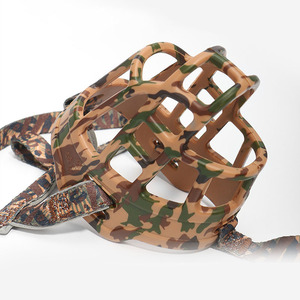 개 입 커버 안티 물린 짖는 안티 지저분한 음식 총구 애완 동물 소형 대형 개 스톱 바커 실리콘 가죽 끈 - Product Image 2