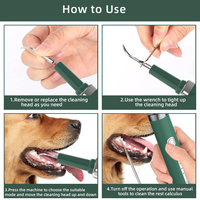 Nouvel appareil portable à ultrasons pour éliminer le tartre et la plaque dentaire chez les chiens, nettoyeur dentaire pour chiens, blanchiment des dents pour animaux de compagnie, détartreur dentaire manuel pour animaux de compagnie
