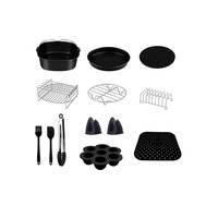 Accessoires de friteuse à air 7 pouces 8 pouces, ensemble de casseroles carrées pour friteuse à air pratique