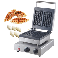 Machine à croissants et gaufres en acier inoxydable pour la restauration de rue, machine à croffles électrique