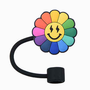 Accessoires de boisson de haute qualité, écologiques, portables, avec bouchons de paille à motif de dessin animé, anti-poussière, breloques et embouts premium, cadeau Yirong <span class=keywords><strong>Tianxia</strong></span> - Product Image 6