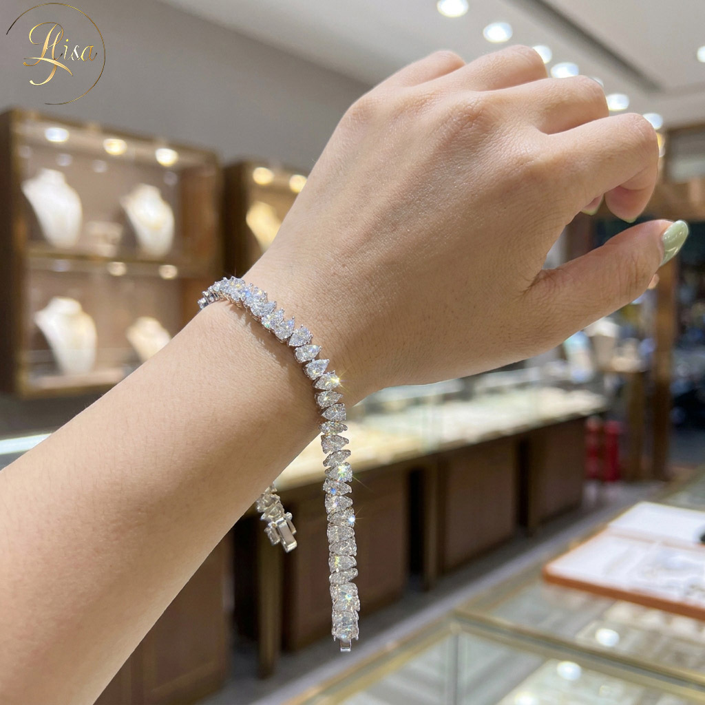 Pear Cut Tennis Bracelet 1