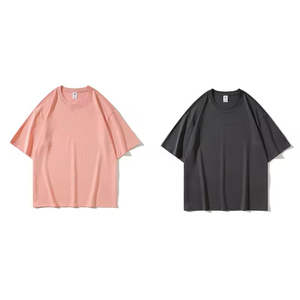 Venta al por mayor de alta calidad personalizado 240G 100% algodón en blanco caída del hombro de gran tamaño camiseta de talla grande <span class=keywords><strong>camisetas</strong></span> de los hombres - Product Image 6