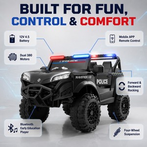 Voiture électrique pour enfants 12V4.5AH 380*2, UTV à quatre roues avec suspension, prix compétitif, musique, voitures électriques pour enfants - Product Image 3