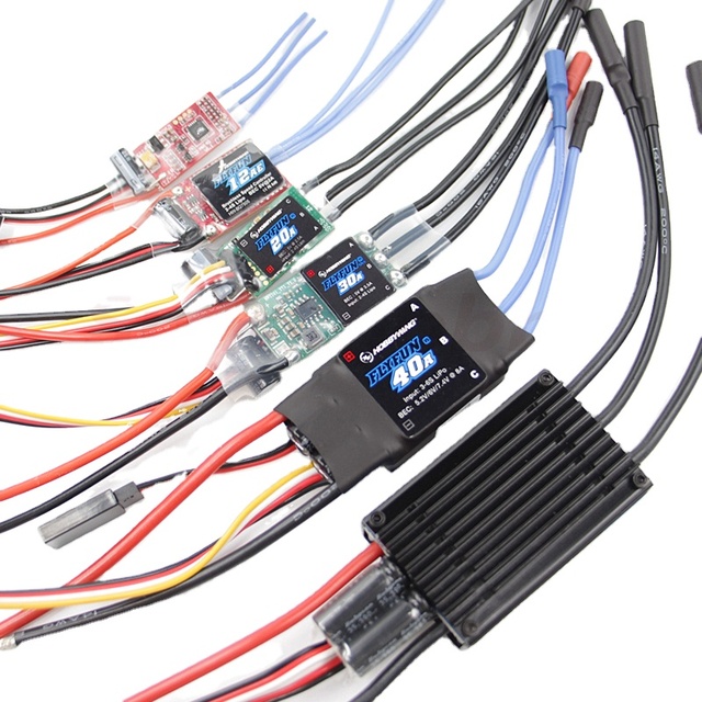 Hobbywing FlyFun V5 6A 12A 20A 30A 40A 60A 80A 120A 130A Brushless FPV ESC Speed Controller 2-6S Lipo for RC Multicopter Drones
