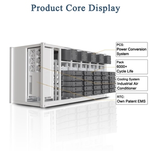 Systèmes de stockage d'énergie en conteneur de 5016 kWh à 5 MWh avec étude de faisabilité technique du système gratuite et certification UL - Product Image 3