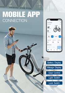 Eu Onesport OT05 <b>Electric</b> City Bike 250W <b>Electric</b> Bike Adult 36V Fatbike <b>Electric</b> Hybrid Bike Food Delivery Ebike Women Ebike - Product Image 6