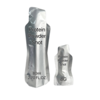 Emballage de pochette de boisson en gel énergétique au collagène liquide de 80ml 8g sachet d'emballage de sachet d'échantillon de protéine de lactosérum en poudre