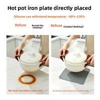 Tapis isolant thermique en silicone de qualité alimentaire, antidérapant, résistant aux hautes températures, support de casserole en nid d'abeille, protège les surfaces