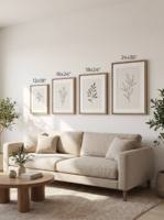 Cadre flottant en MDF naturel à prix d'usine pour impressions sur toile avec impression UV, écologique et certifié pour l'art botanique