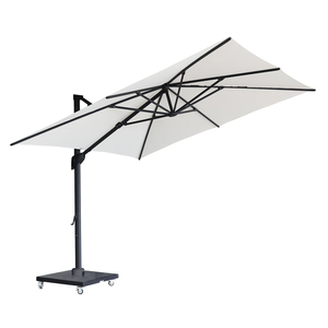 SHADERAY Hôtel Luxe Moderne Extérieur Commercial Grand <span class=keywords><strong>Parasol</strong></span> Carré Noir 3x3m <span class=keywords><strong>Protection</strong></span> UV pour Parc & Gym - Product Image 3