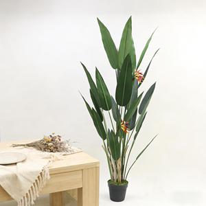 Árbol Bonsái de Ave del Paraíso, Corteza de Plátano <span class=keywords><strong>Natural</strong></span> Seca, Hierba Peluda, Planta Artificial Realista y Ecológica para Interiores - Product Image 5