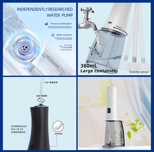 2025 IPX7 400mL 8 Modo Portátil Dentes Limpeza Limpador de Dentes Sem Fio Waterflosser Floss Irrigador Oral Dental <span class=keywords><strong>Water</strong></span> Flosser - Product Image 5