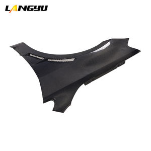 Guardabarros de fibra de carbono para Volkswagen <span class=keywords><strong>Golf</strong></span> <span class=keywords><strong>7</strong></span> MK7 GTI, pieza de modificación de coche Langyu - Product Image 5