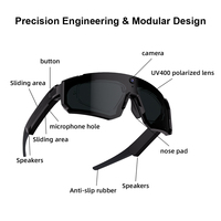 Lunettes Intelligentes SNT SOLIS avec Caméra 8MP, Enregistrement Vidéo 1200P, Lecteur de Musique, Lunettes Connectées IA pour l'Extérieur 2026 (Stock US)