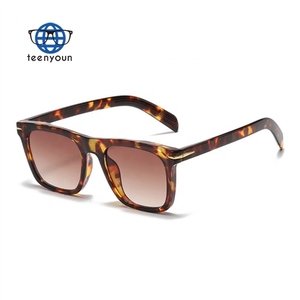 Teenyoun-gafas De Sol De leopardo para mujer, Lentes De Sol a la moda con montura grande, OEM, 2023 - Product Image 5