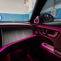 KYNCHO untuk benz New W205 W206 W213 W214 X253 X254 W223 5D Rotating Tweeter Car Ambient Light Kit LED Auto Interior Lighting