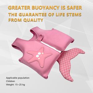الصيف تخفيضات هائلة الرياضات المائية السباحة الانجراف الحياة النيوبرين طفل طفل في الهواء الطلق Buoyancy سترة مع سحاب - Product Image 2