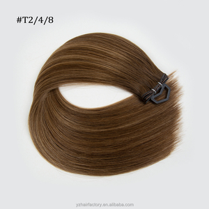 Extensiones de Cabello Humano Yuanzhen Factory Genius Hole Weft Xo Hair, Doble Trama, Cutícula Alineada, Invisibles, Tipo Mariposa - Product Image 4